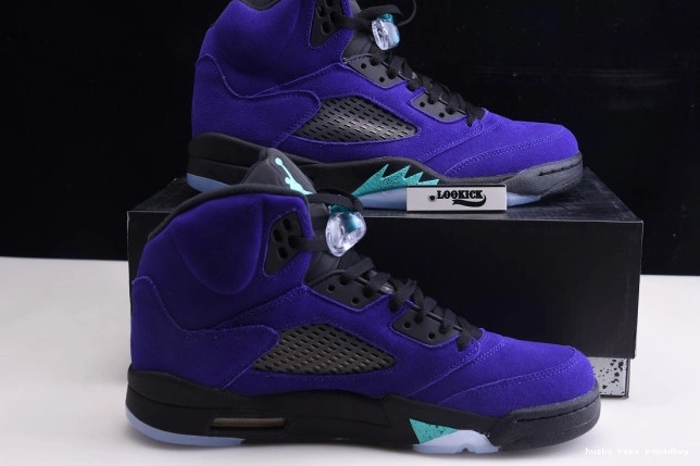 Rep Husky 5 Alternate 136027-500 Jordan Retro Air Grape 0705